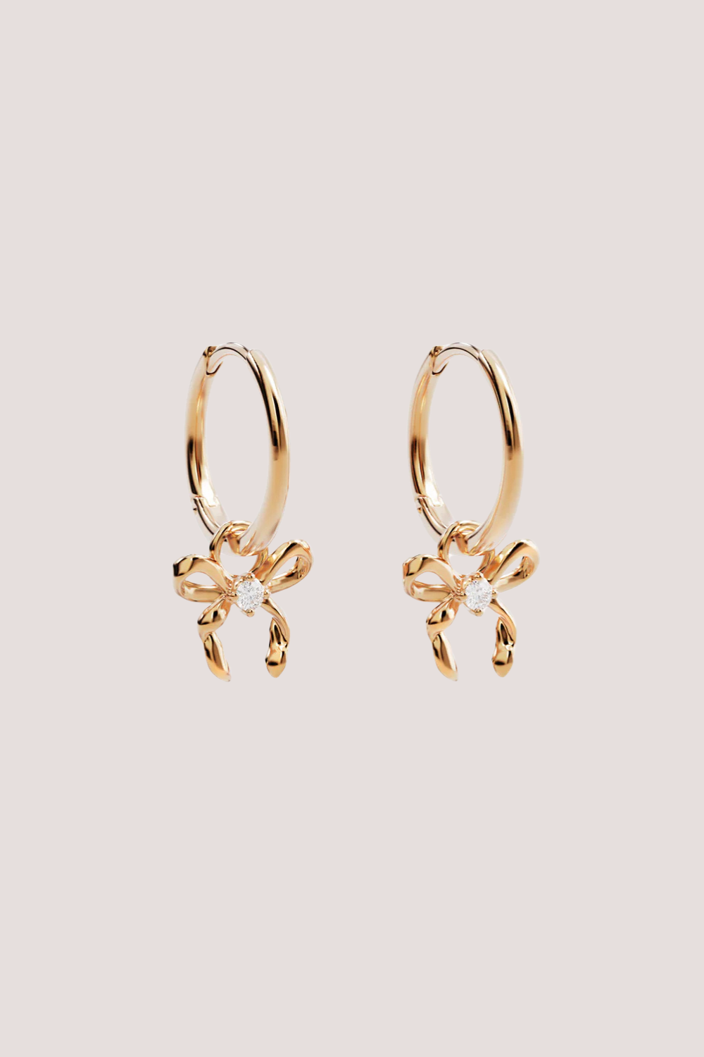 18k Gold Vermeil Forever More Bow Hoops