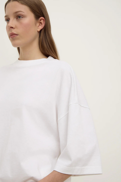 Max Cotton Oversized Tee | White
