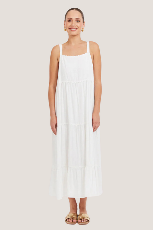 Haiti Tank Maxi Dress | White