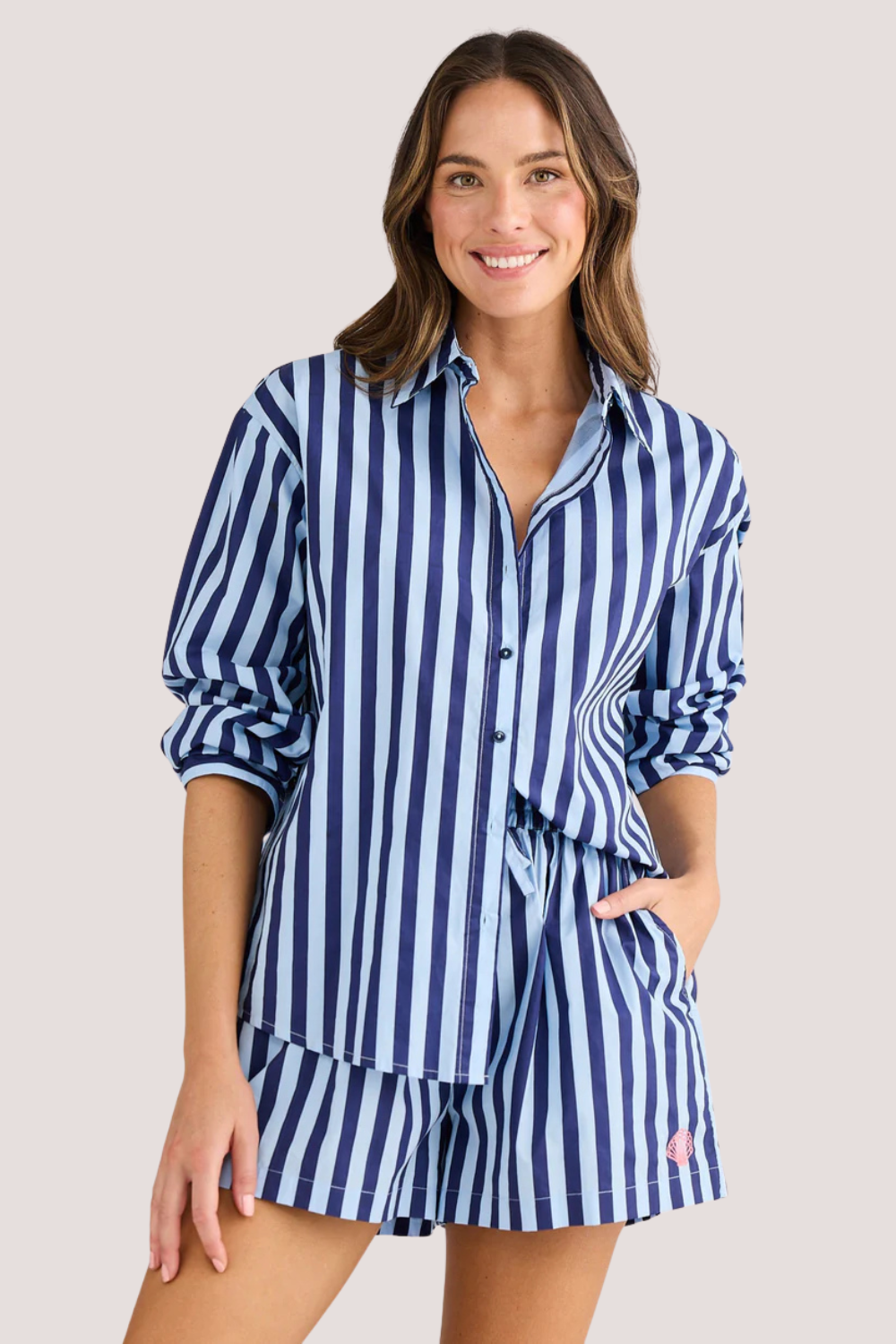 Adrift Shirt | Blue Stripe