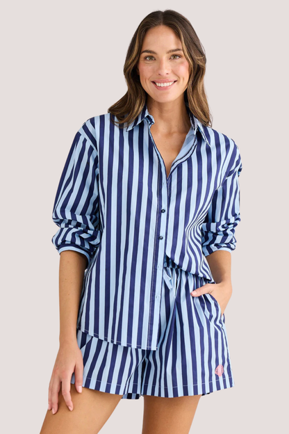 Adrift Shirt | Blue Stripe
