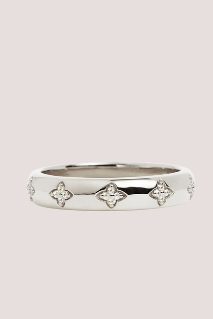 Sterling Silver Bloom With You Lotus Ring