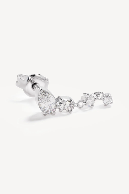 Sterling Silver Guided By The Stars Drop Earrings