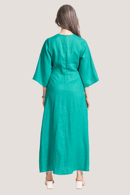 Miramar Twist Maxi Dress | Lagoon