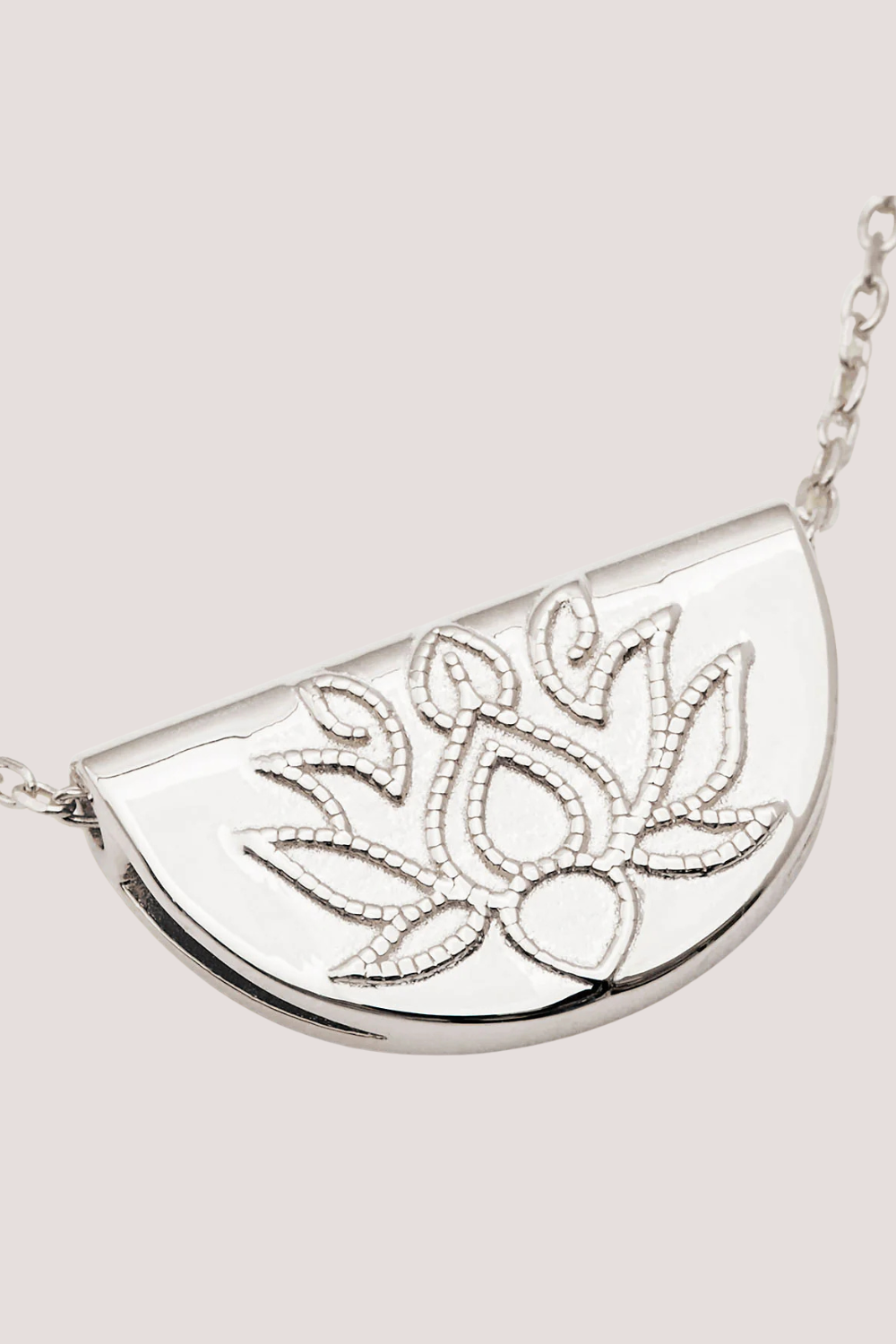 Sterling Silver Lotus Necklace