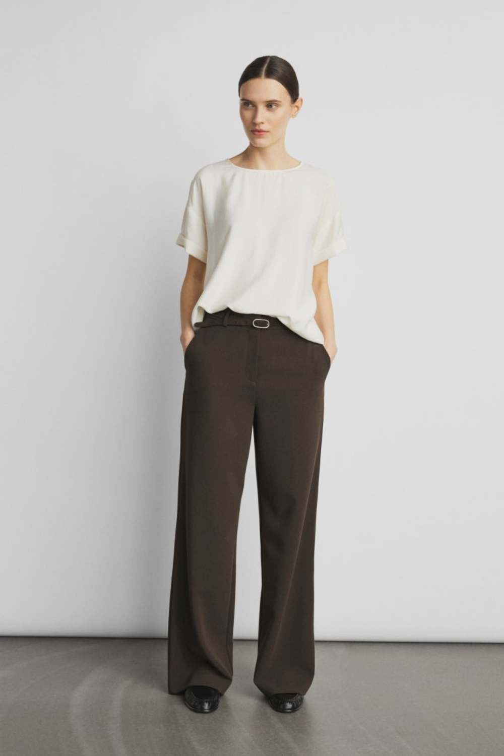 MSCHBasina Amabella SS Top | Egret