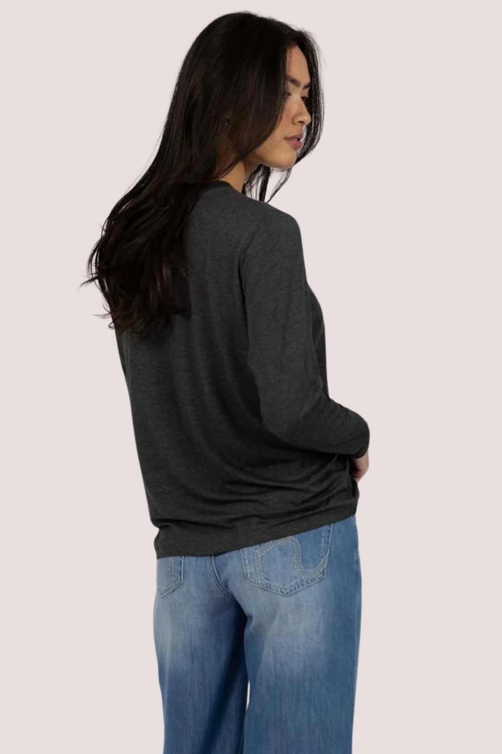 Prophency L/S Tee | Charcoal