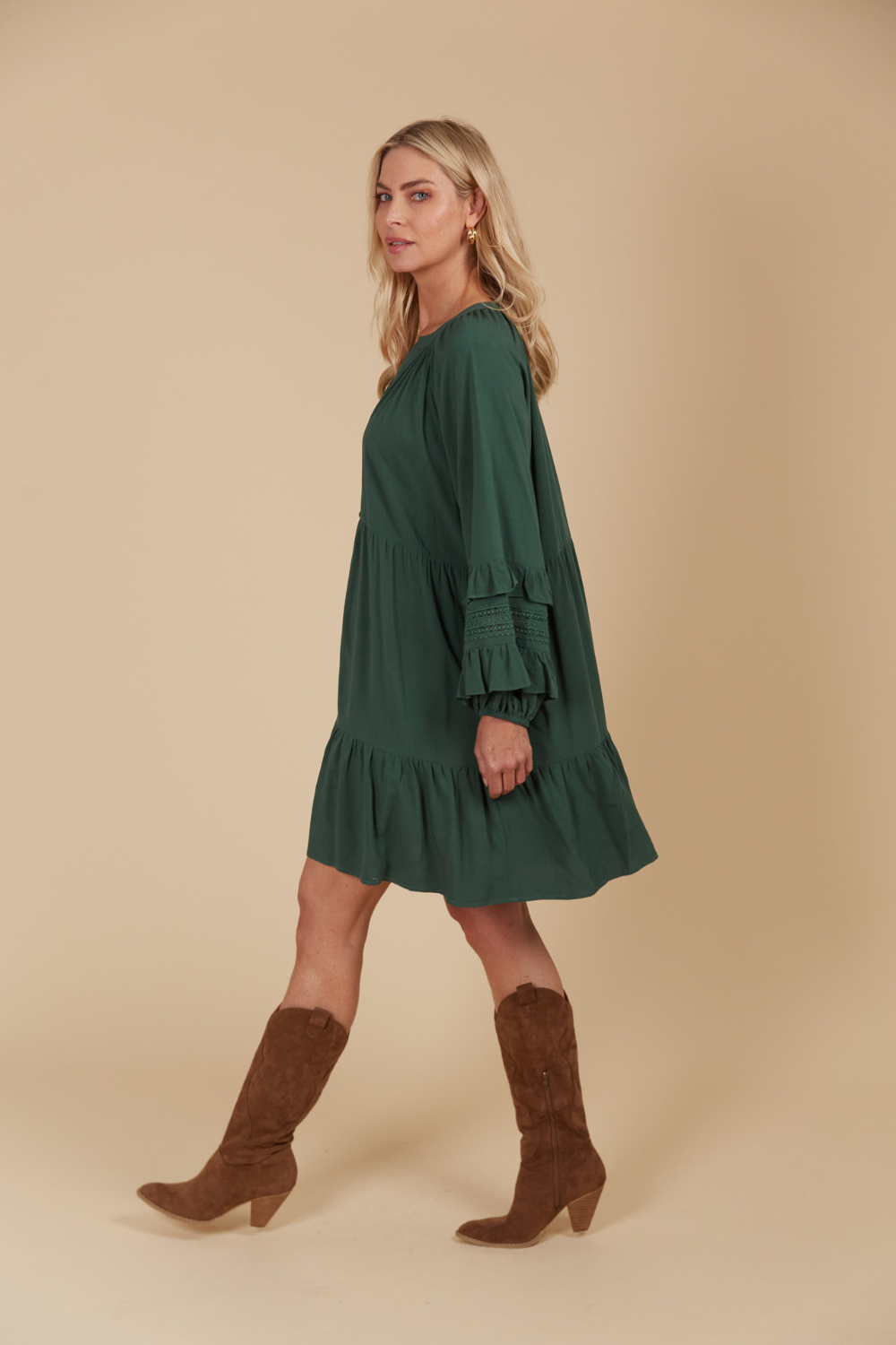 Aphrodite Relaxed Dress | Pine