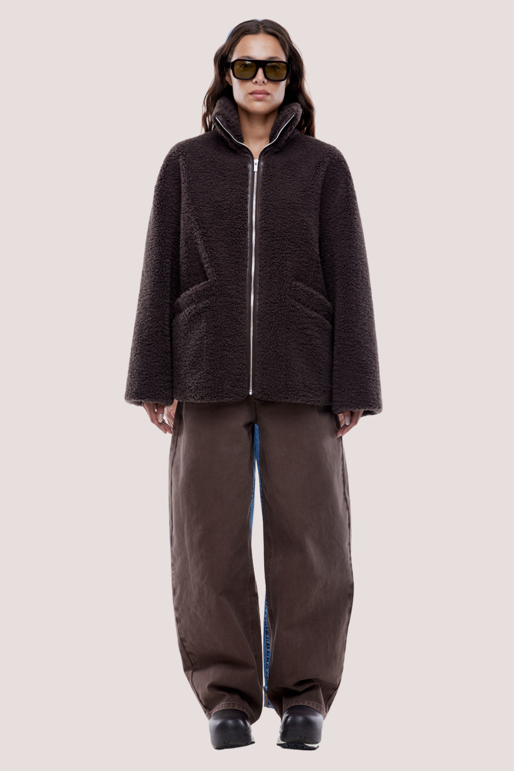 Jayla Teddy Jacket | Espresso