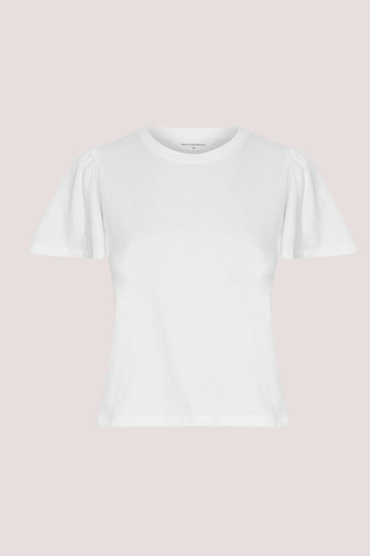 MSCH Beckie Organic Puff Tee | Bright White