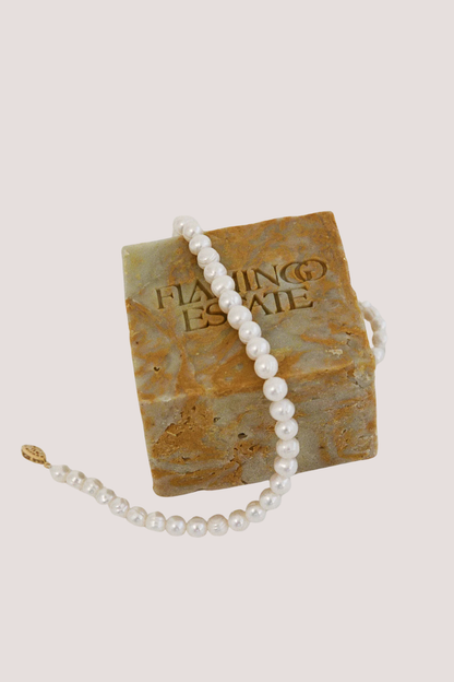 Chubby Pearl Necklace 8mm | Gold