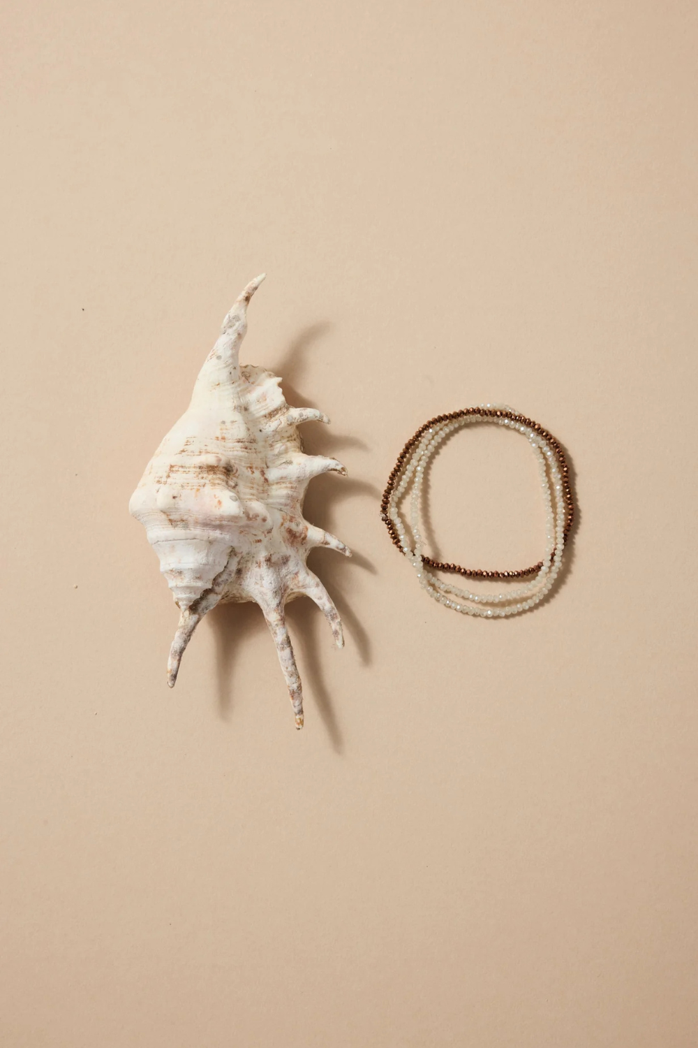 Bronze Beaded Set Of 3 Bracelets