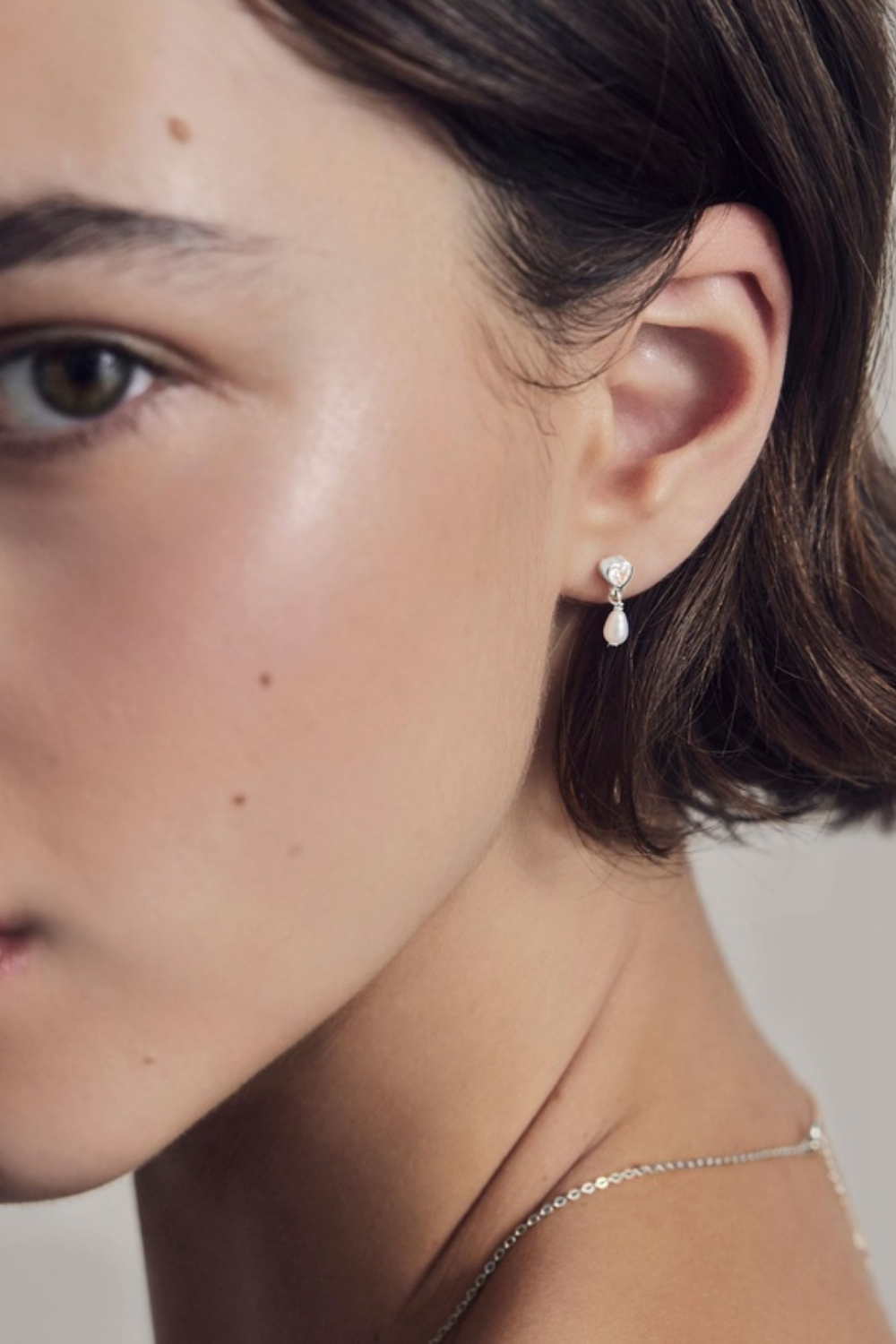 True Love Pearl Studs | Silver
