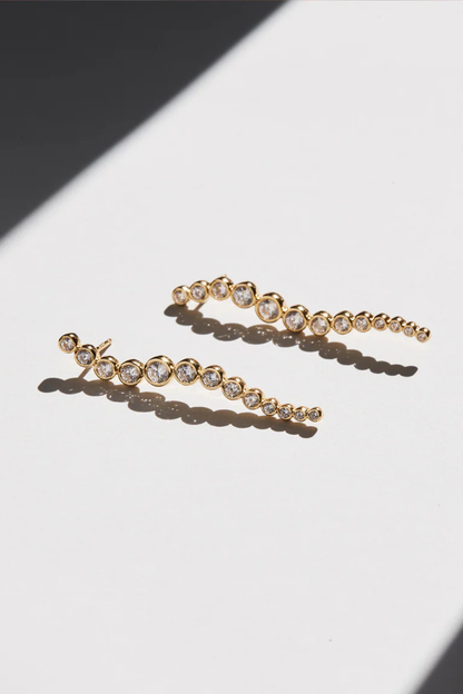 Crescendo Drop Earrings | Gold