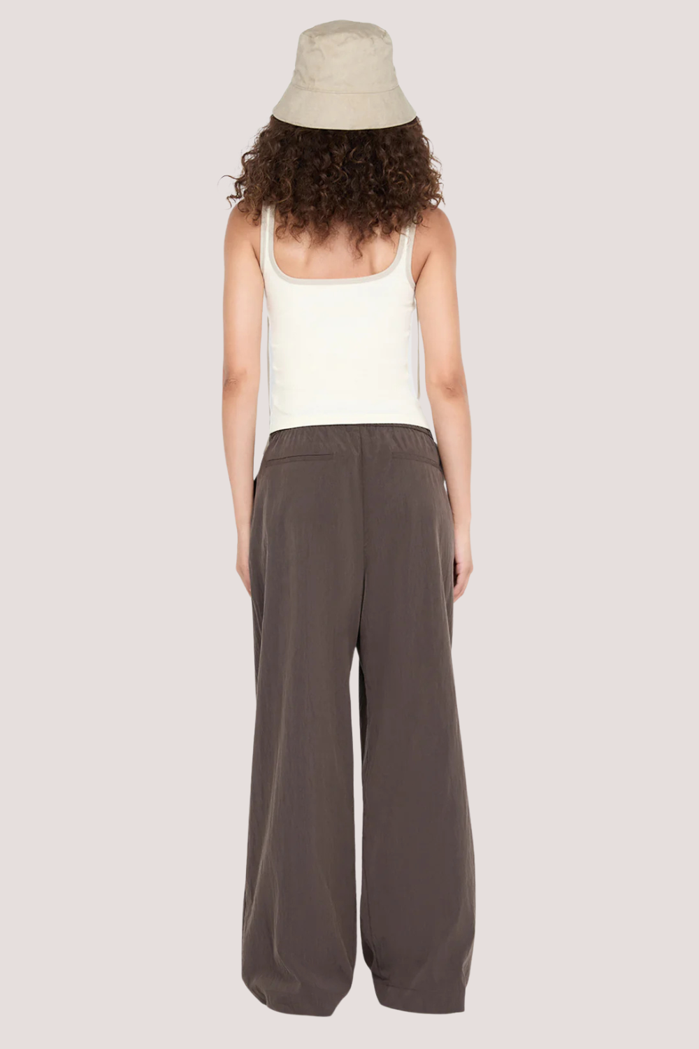 Lana Square Neck Tank | Chalk/Cement