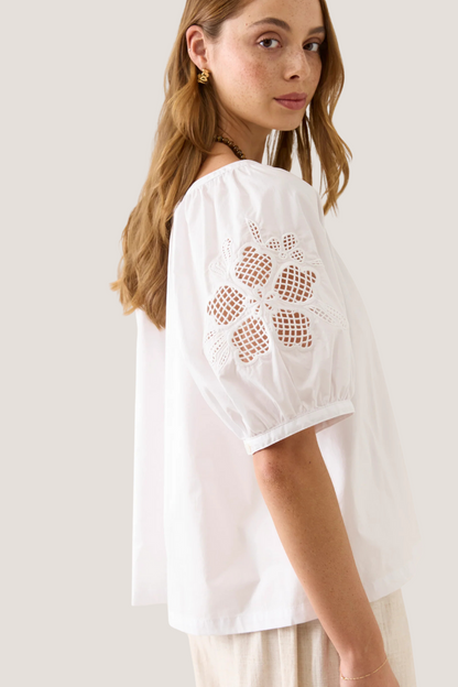 Nilsa Button Top | Lotus