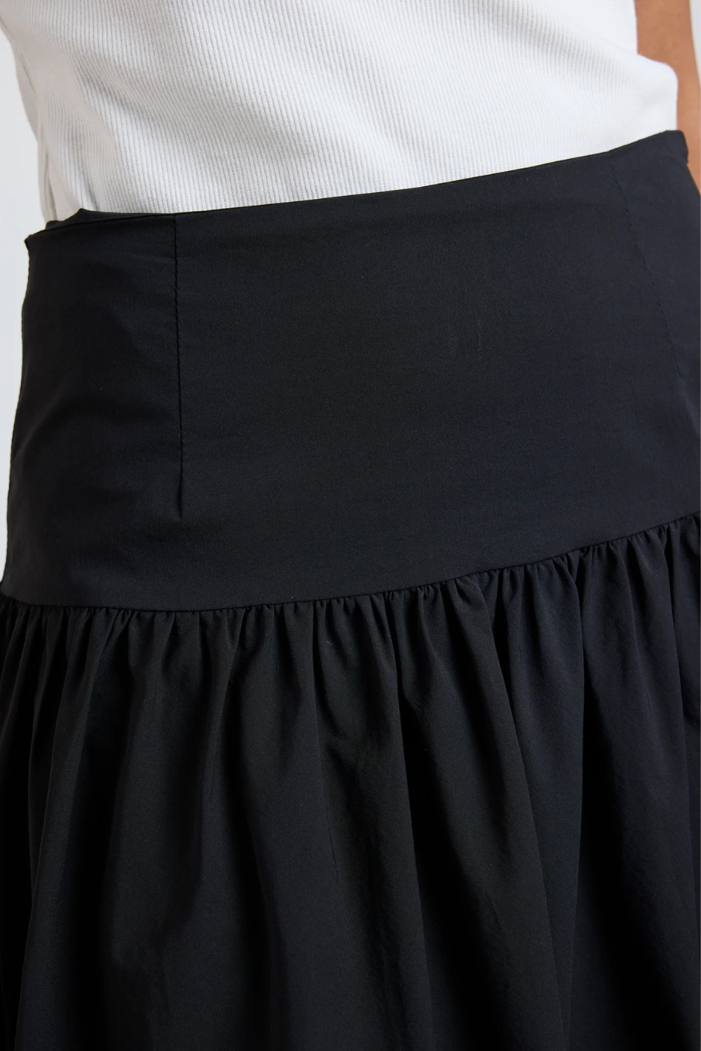 Intensity Black Bubble Midi Skirt