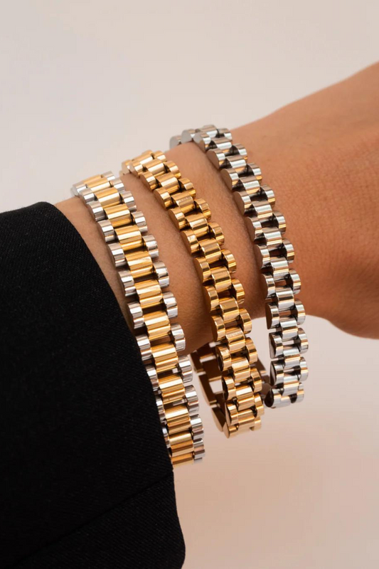 Two-toned Timepiece Bracelet