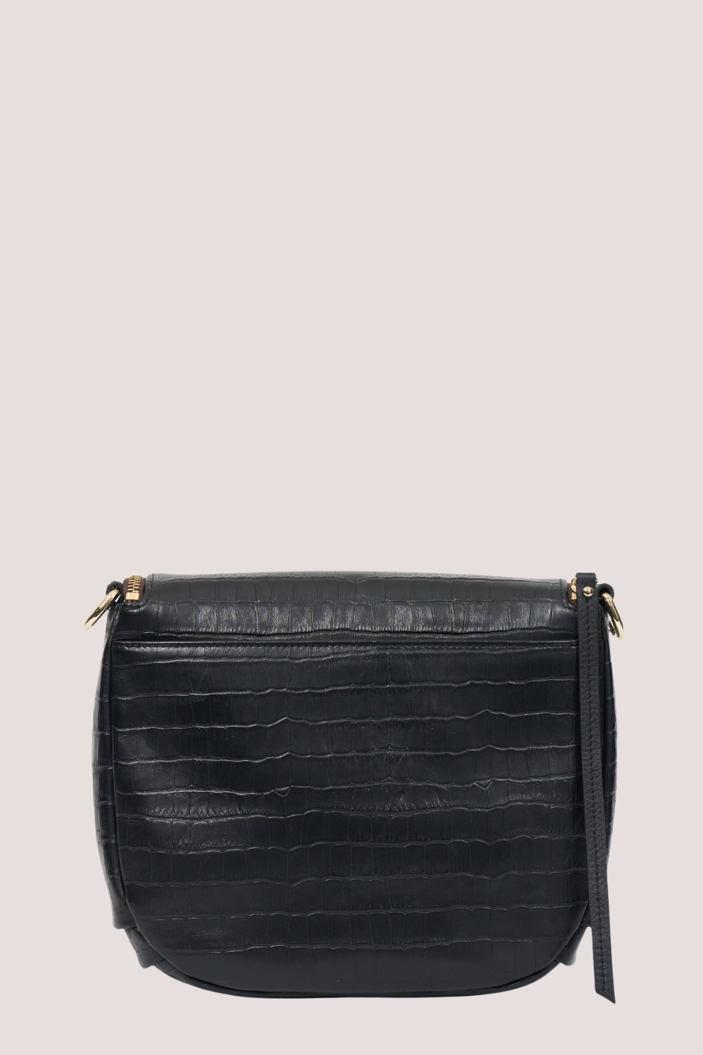 Fifi Crossbody | Black Croc
