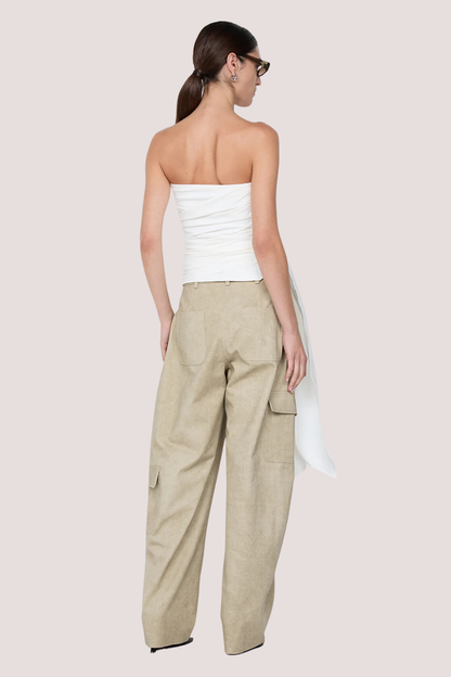 Belle Strapless Top | Ivory