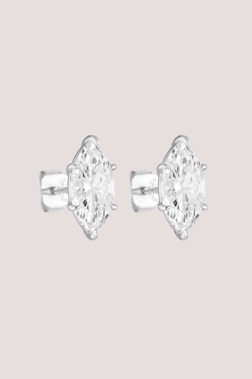 Marquise Studs 2CTm | Silver