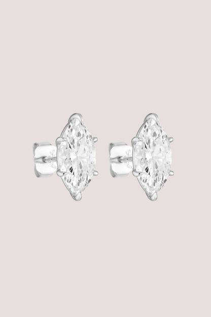 Marquise Studs 2CTm | Silver