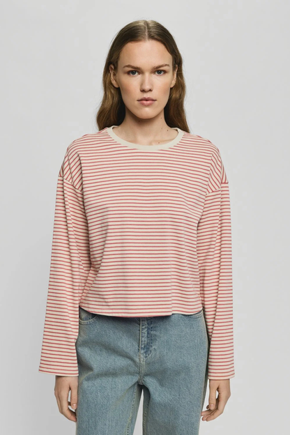 MSCHKrestiane Pullover STP | Oatmeal/F Rose