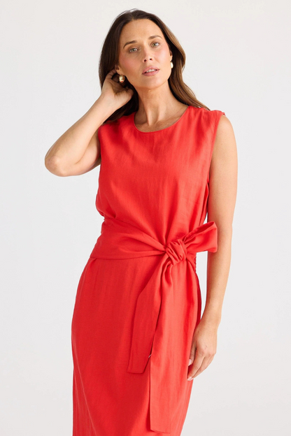 Turning Point Dress | Poppy Red