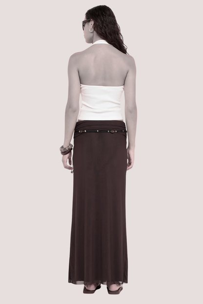 Eva Maxi Skirt | Dark Chocolate