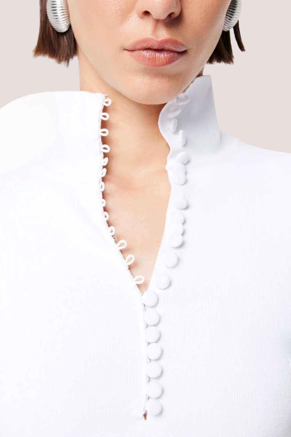 Mayfair Long Sleeve Top | Off White