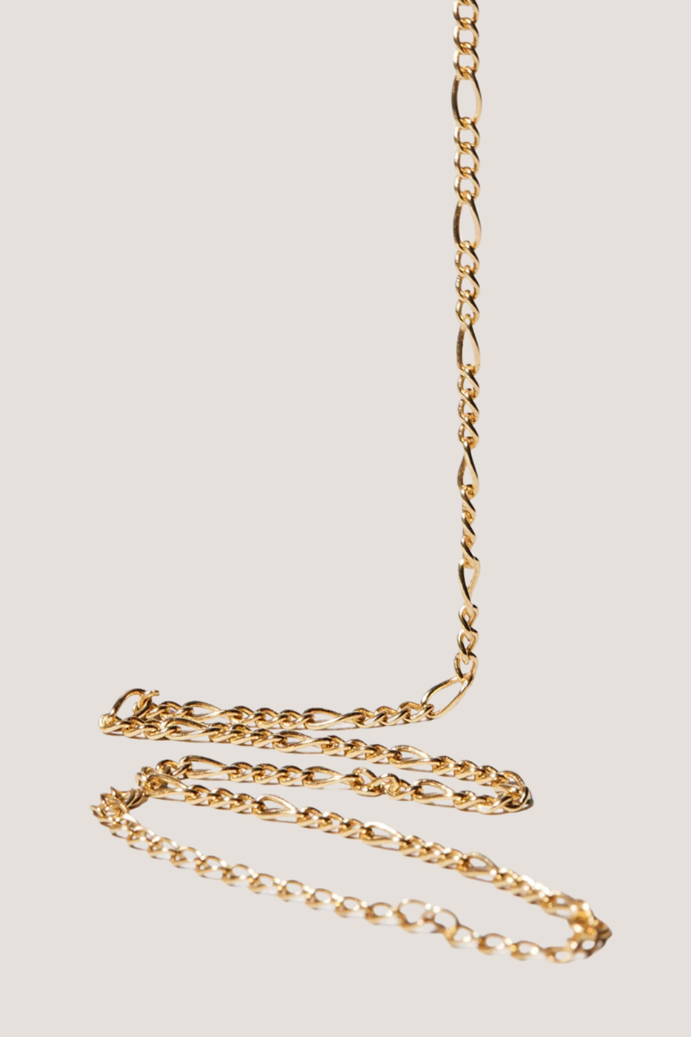 Figaro Chain Necklace | Gold