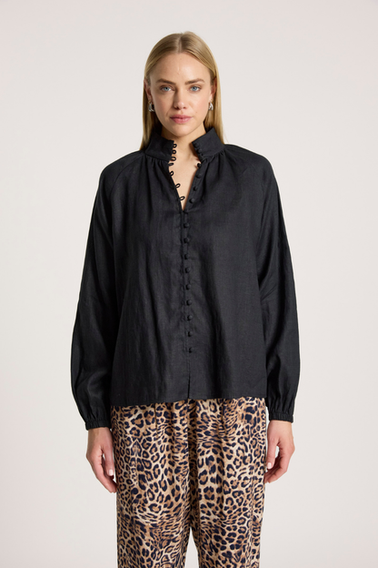 Bajau Button Shirt | Black