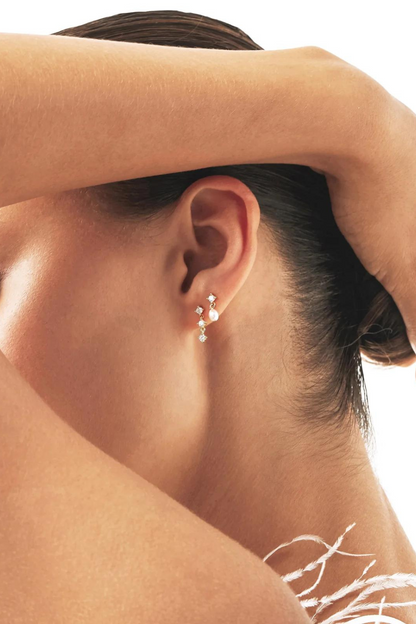 Aspen Mini Drop Earrings | Silver