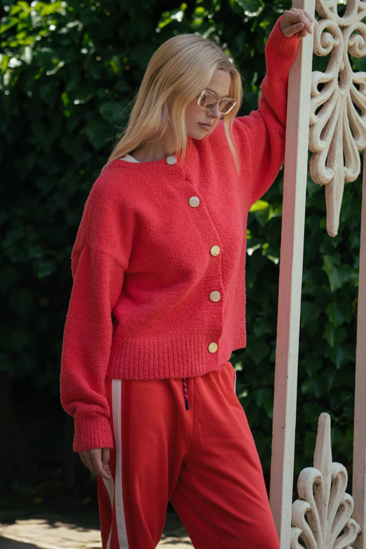 Aime Cardigan | Coral