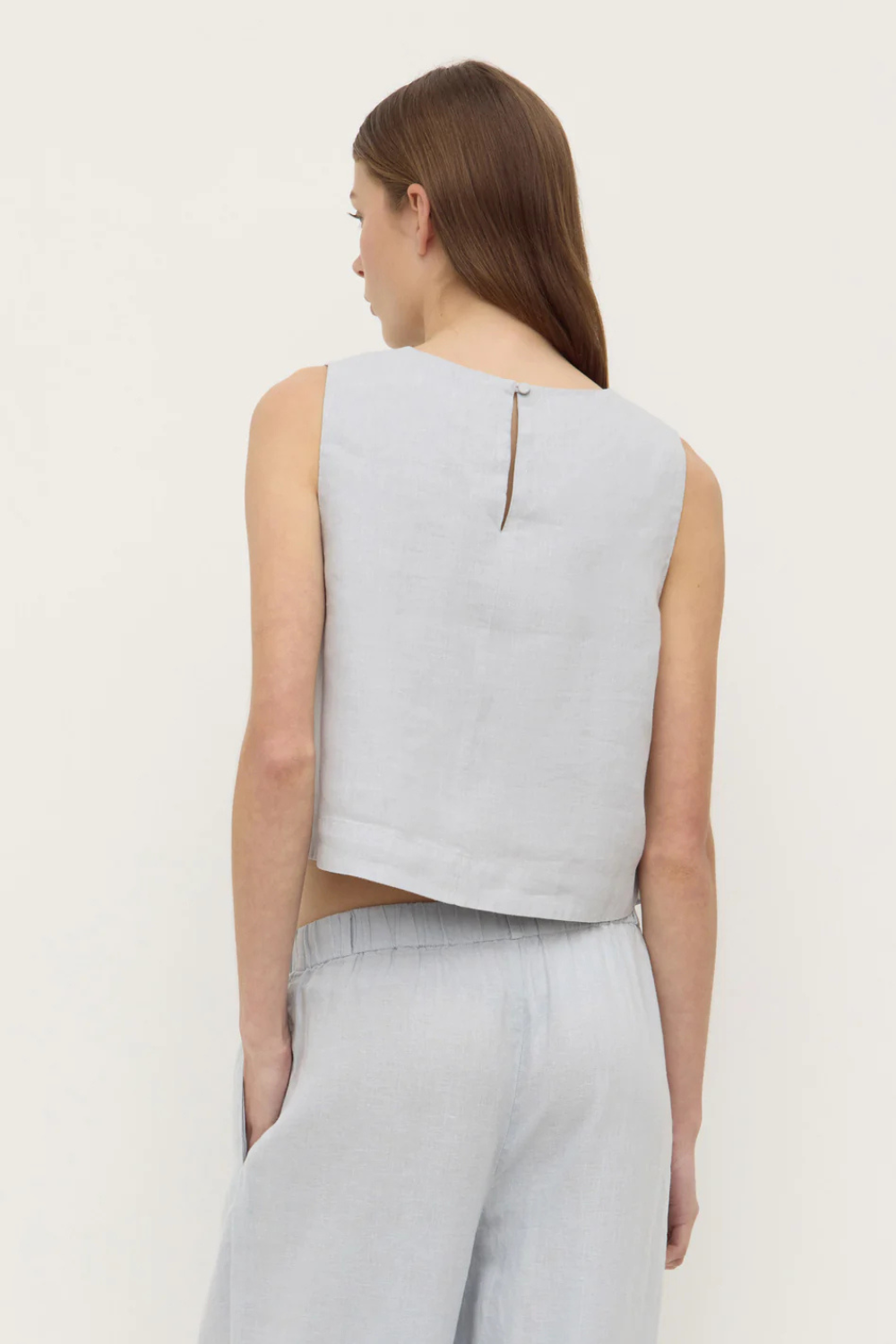 Estelle Linen Top | Cloud