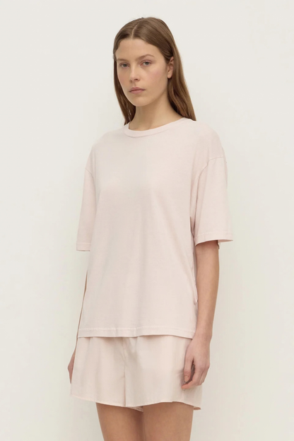Kira Cotton Hemp Tee | Soft Rose