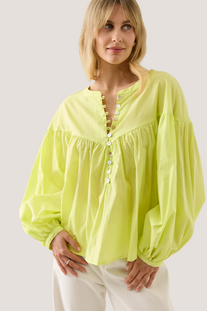 Aurora Button Blouse | Pomelo