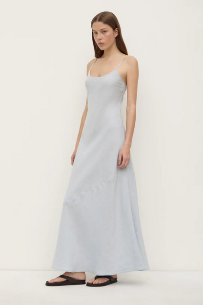 Colette Linen Slip Dress | Cloud