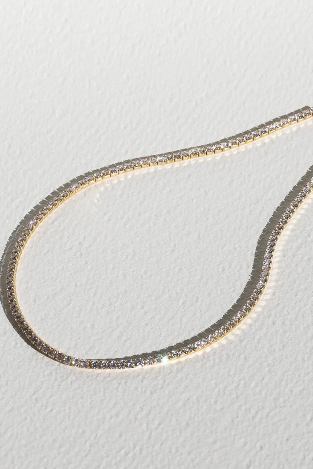 Aspen Tennis Necklace | Gold