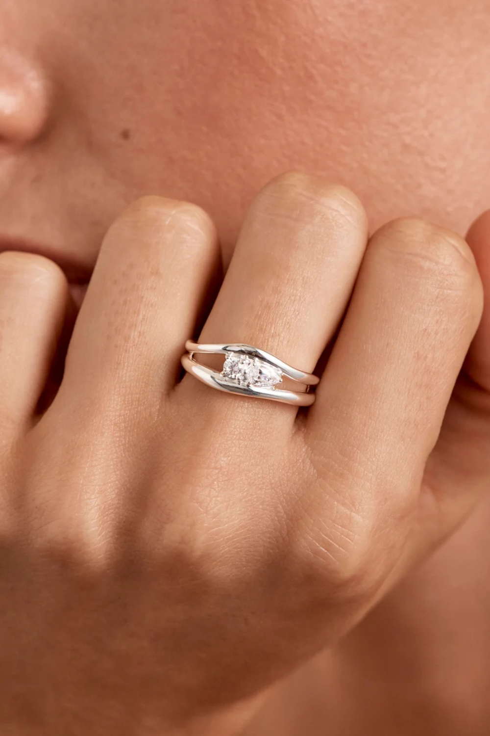 Sterling Silver Celestial Path Ring