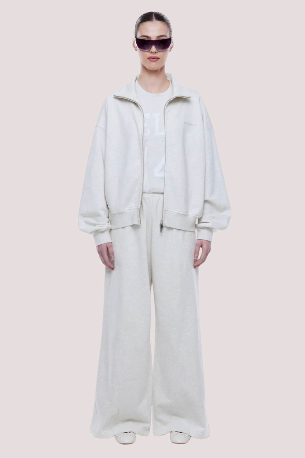 Paris Terry Zip Thru | Oat Marle