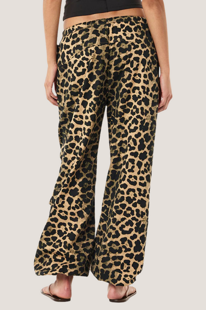 Discovery Cotton Pant | Leopard Print