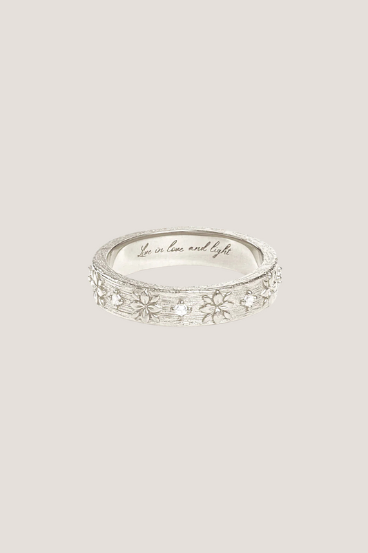 Sterling Silver Live in Grace Ring