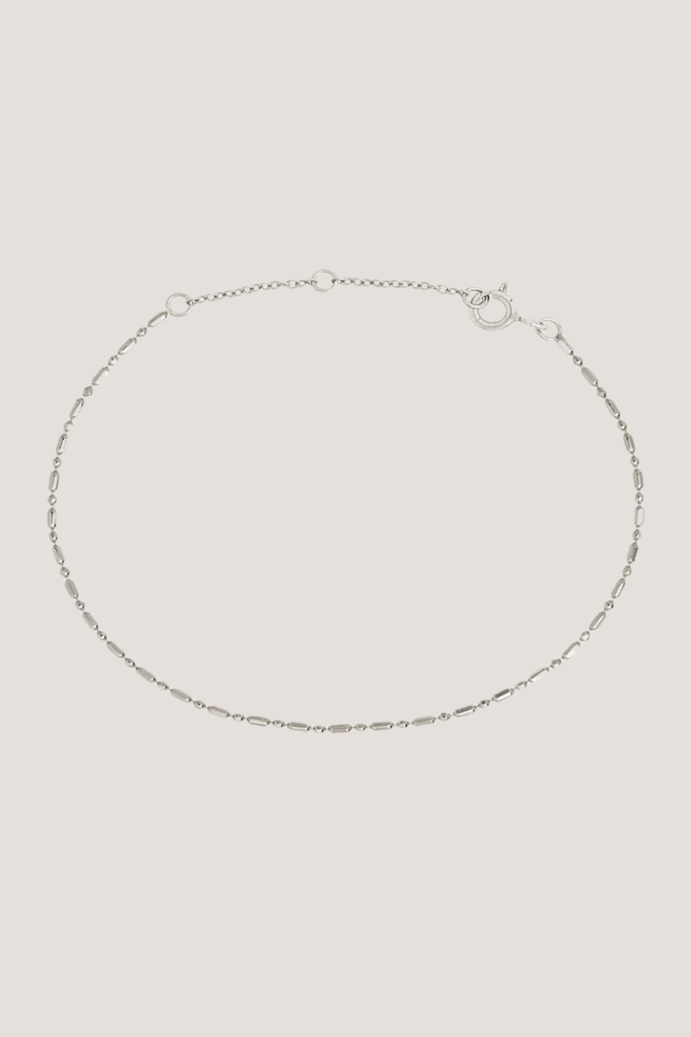 Dash Dot Chain Bracelet | Silver