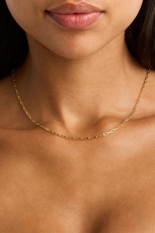 18k Gold Vermeil 18" Link Chain Necklace