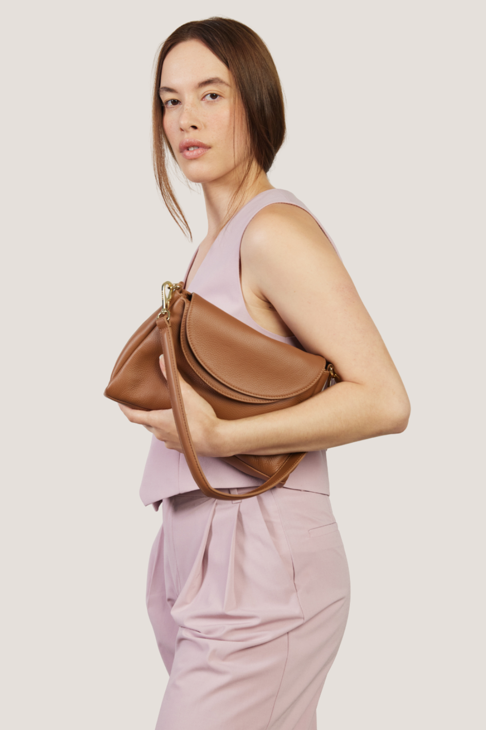 Beckett Shoulder Bag | Tan Luxe