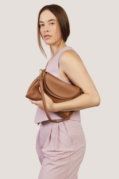 Beckett Shoulder Bag | Tan Luxe