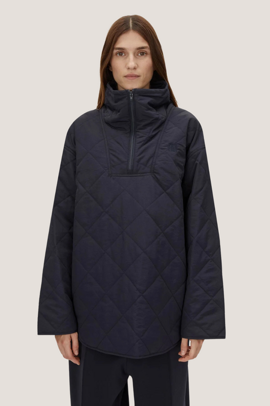 Santal Quilted Pull Over | Navy
