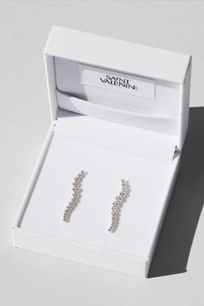 Crescendo Drop Earrings | Silver