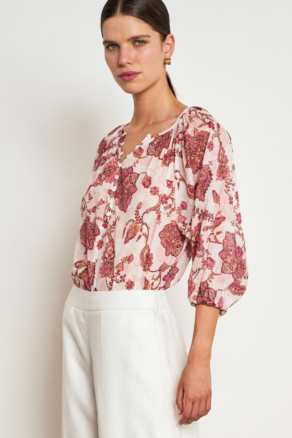 Vow Top | Rose Paisley